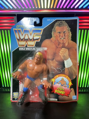 WWF Hasbro Sid Justice MOC Series 5 SEALED...