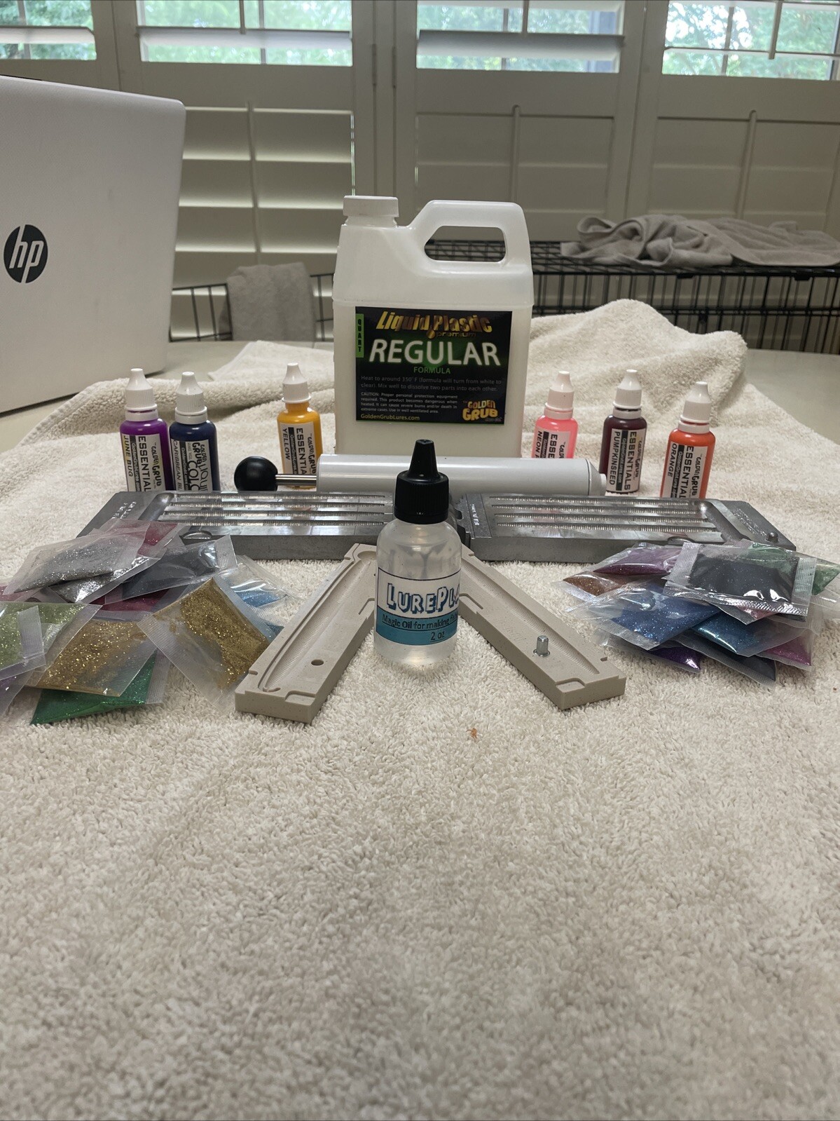 Used Soft Plastic Lure Making Supplies eBay