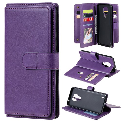 Luxury PU Leather Flip Wallet Case Phone Cover for Motorola G9 Plus Google 4A - Picture 16 of 18