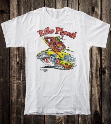 Retro Hot Rod T Shirt Tee 100% Cotton Ed Big Daddy Roth Killer Plymouth ...