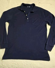 Polo Golf Ralph Lauren Men's Long Sleeve Medium Blue Shirt