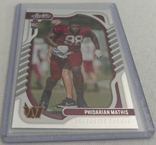 2022 Panini Absolute Football Phidarian Mathis Washington Commanders rookie #189