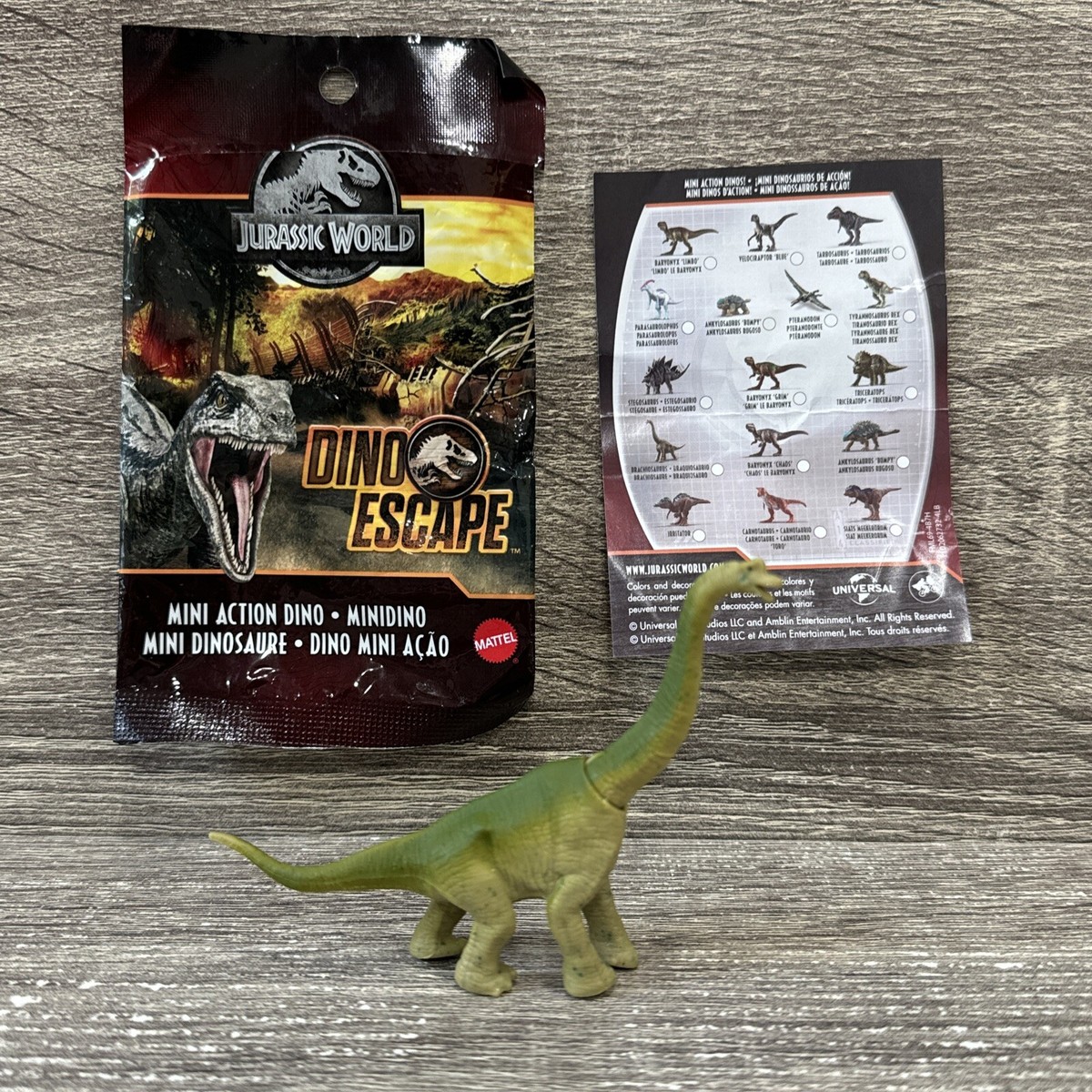 Jurassic World Dino Escape Mini Action Dino Mattel Brachiosaurus NEW