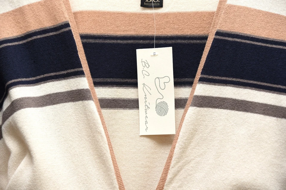 ✅ Longstrickjacke aus 100% Baumwolle Gr. 36 38 Cardigan Strickjacke Kleid Damen - Bild 2 von 4