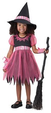 PINKY WITCH GIRLS HALLOWEEN COSTUME TODDLER SIZE MEDIUM 3-4