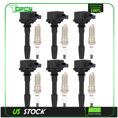 6 For V6 3.3L Ford F150 Explorer Transit 18 19 20 Ignition Coils Spark Plug