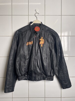 Vintage Echt Lederjacke von Hein Gericke Größe L Bikerjacke