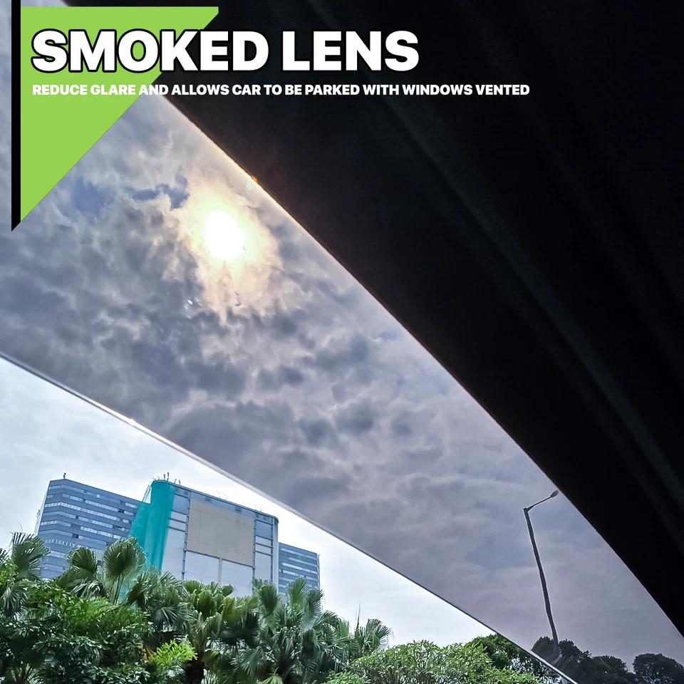 Smoke Window Visor Shade Vent Sun Wind Rain Deflector Guard fit 07-10 Kia Rondo - Imagem 4 de 4