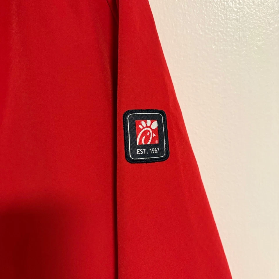 Куртка мужская Chick Fil A Oobe командный стиль мягкая подкладка большая красная на молнии функциональная - Изображение 3 из 4