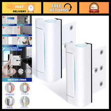 2 Pack Door Reinforcement Lock - Home Security, Child Proof, White, Entry Door S