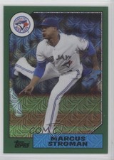 2017 Topps Silver Pack 1987 Design Chrome Green /175 Marcus Stroman #87-MST 3w2