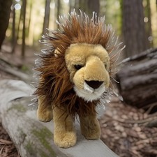 Adventure Planet Lion Plush Realistic Toy 12" Standing King of the Jungle EUC