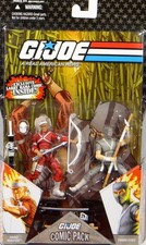 GI Joe 25th Anniversary Comic Pack Snake Eyes And Hard Master
