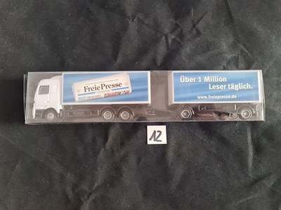 werbetruck 1:87, Freie Presse, Sachsen, Hängerzug, OVP, Selten,Miniatur, LKW, H0