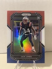 2022 Panini Prizm Football Jack Jones Red White & Blue Rookie #395 PATRIOTS