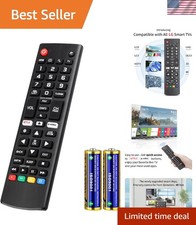 Ergonomic LG Smart TV Replacement Remote - No Setup Required, Batteries Included