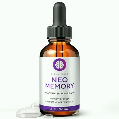 Neo Memory Drops, NeoMemory Liquid Supplement for Brain Focus & Memory (30 Serv)