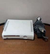 Xbox 360 60GB White Console & Power Supply - Tested & Working