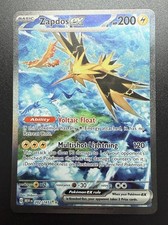Zapdos 202/165 EX NM Special Illustration Rare Pokémon 151 Card Scarlet & Violet