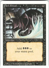 Dark Ritual C Revised Edition 3ED Normal MTG NM