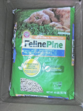 Feline Pine Original 100% Natural Pine Non-Clumping Cat Litter 40lb, Fresh Scent 0.87 per pound