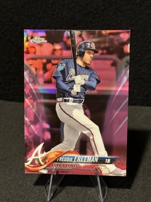 2018 Freddie Freeman Topps Chrome Pink Refractor #23