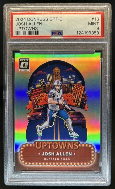2024 Panini Donruss Optic Josh Allen Uptown SSP #16 Bills PSA 9