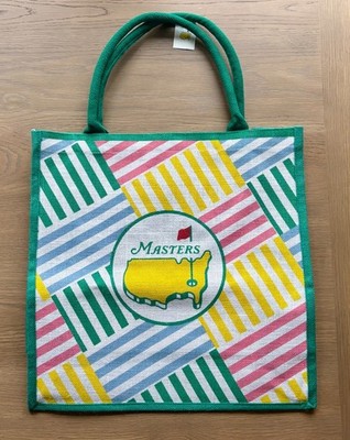 2026 Masters Tournament Jute Bag Large Tote Augusta National Golf