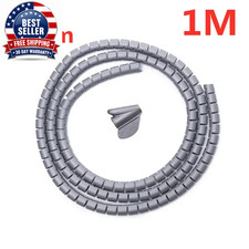 2M 16/10Mm Flexible Spiral Cable Wire Protector Cable Organizer Computer Cord Pr