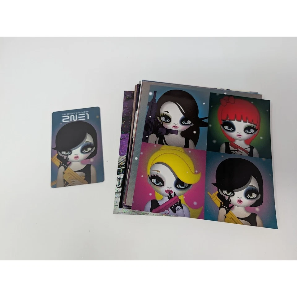 KPOP 2NE1 The Second Mini Album 2011 CD w/ Cards - Image 2 of 4