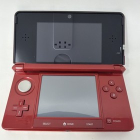Nintendo 3DS Flame Red Handheld Console System CTR001 Mint Condition Barely Used