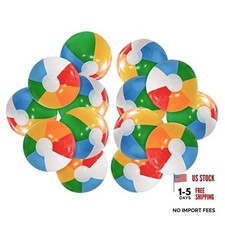 12'' Beach Ball for Kids: 14 Pack Beach Balls Bulk Inflatable Pool - Beach