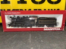 Late Mantua PRR 2-6-2 Prairie Mc94 Can Motor HO Weathered Steam Locomotive