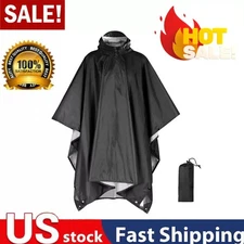 Waterproof Ripstop Tactical Rain Poncho Army Military Poncho Shelter Camping New