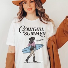 Vintage Cowgirl Summer shirt Howdy shirt cowgirl shirt summer shirt beach