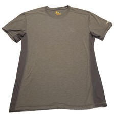 Carhartt Force Extremes Mens M  Shirt Gray Black Relaxed Fit Short Sleeve