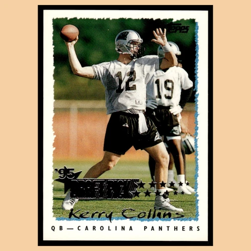 Kerry Collins #224 1995 Topps Factory Panthers Carolina Panthers Football Card