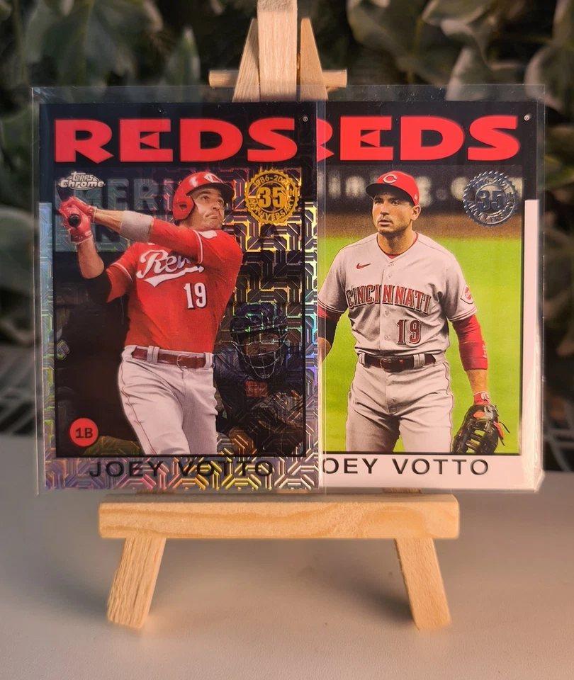 Topps Chrome 2021 2 Karten Joey Votto Cincinnati Reds 35th Anniversary Mojo RC - Bild 1 von 1