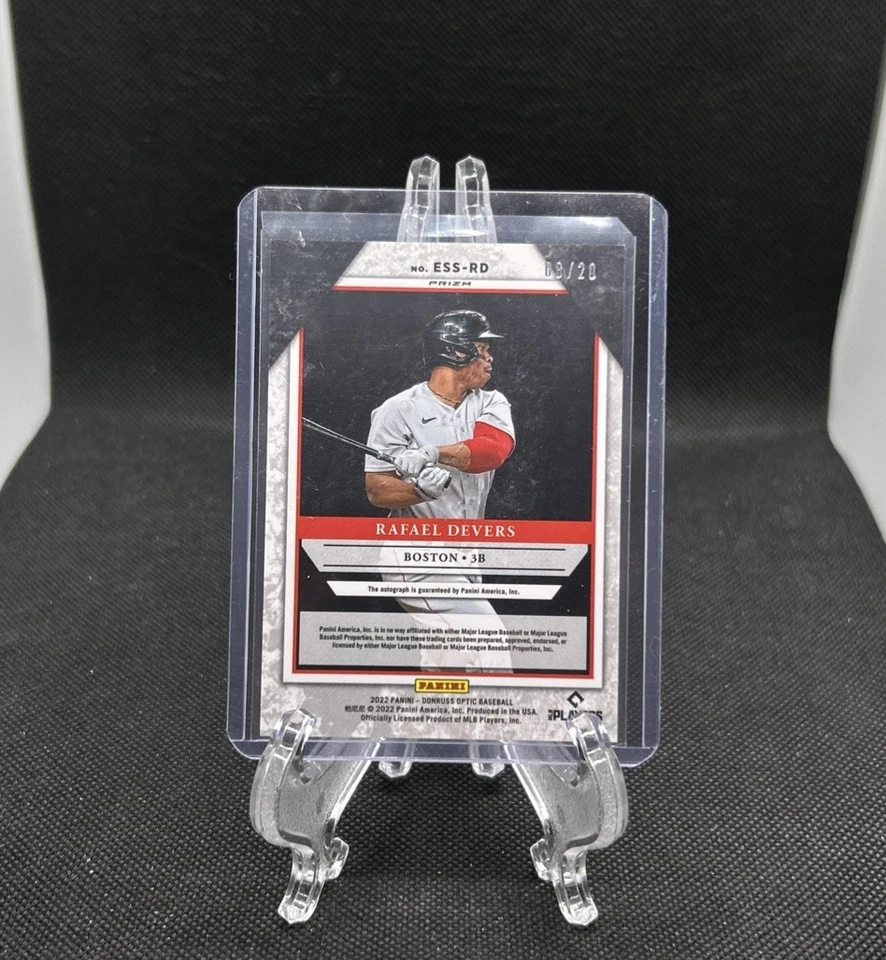 2022 Panini Donruss Optic Pandora Prizm /20 Rafael Devers Auto #ESS-RD - Image 2 of 2