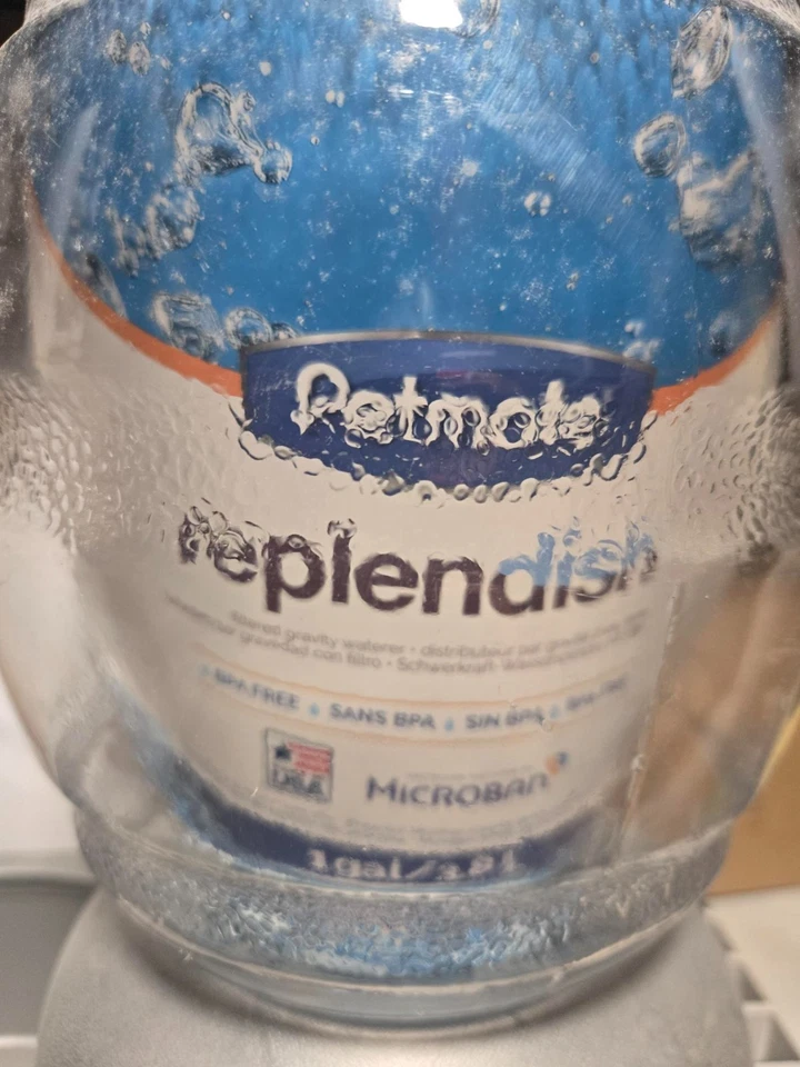 Repuesto por gravedad de 1 galón de acero inoxidable Petmate para perros y gatos Foto 4 de 4