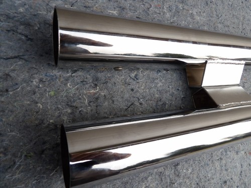 Vance & Hines Straight Shots exhaust slip-on mufflers, Harley Softail twin cam - Picture 4 of 21