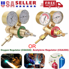 Oxygen / Acetylene Gas Regulator Welding Cutting Torch Dual Gauge CGA540 CGA200