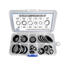 45 PCS A/C Gasket Assortment, Car Air Conditioning Compressor Sealing Washers...