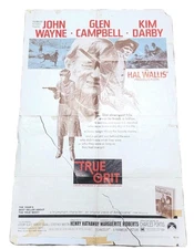 True Grit John Wayne Original 1969 Movie Poster 41x27 69/194 Numbered Read