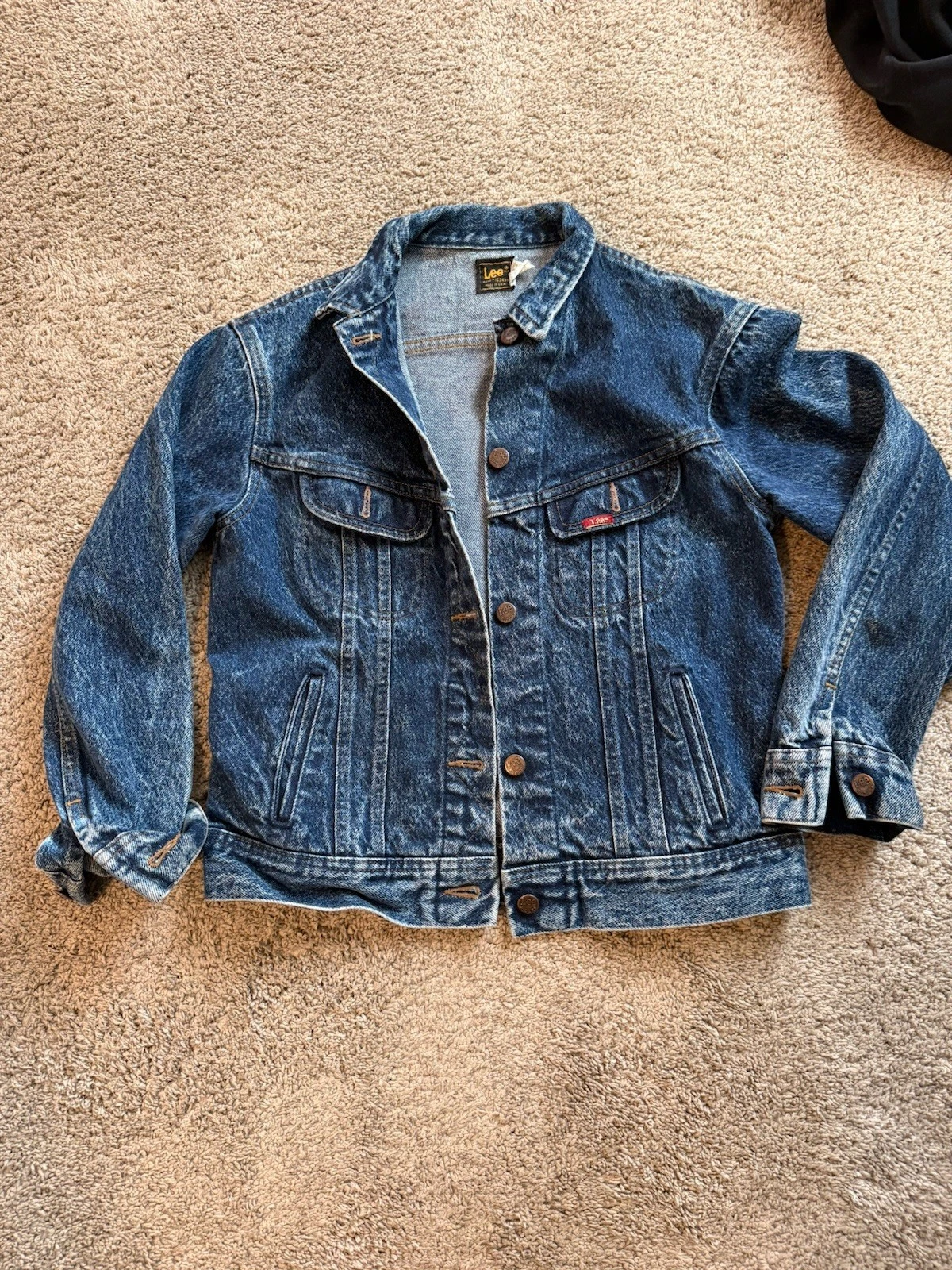 Vintage Lee Rider Denim Jacket USA union Made Small