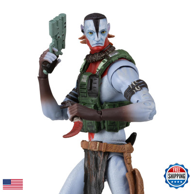 Mcfarlane Toys- Avatar Fire And Ash Quaritch Ash Warrior 7In Action Figure