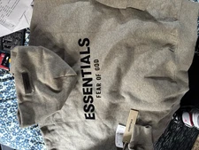 Fear of Gods Essentials Hoodie Unisex/Pacsun Dark Oatmeal Size  Extra Small  NWT