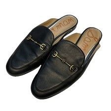 Sam Edelman Linnie Mules Women  s Black Size 8 M Classic Slip On Flats