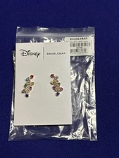 2025 Disney BaubleBar Mickey Mouse Christmas Light Crawler Earrings NEW