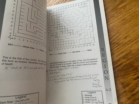 Might & Magic CLUE BOOK strategy guide hint maps charts nintendo nes handbook